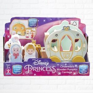 NIB Disney Princess Wooden Cinderella's Pumpkin Carriage